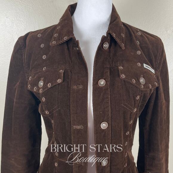 Rare Corduroy Studded Jacket ASO Dawn Summers Buffy the Vampire Slayer Y2K VTG - Picture 8 of 11